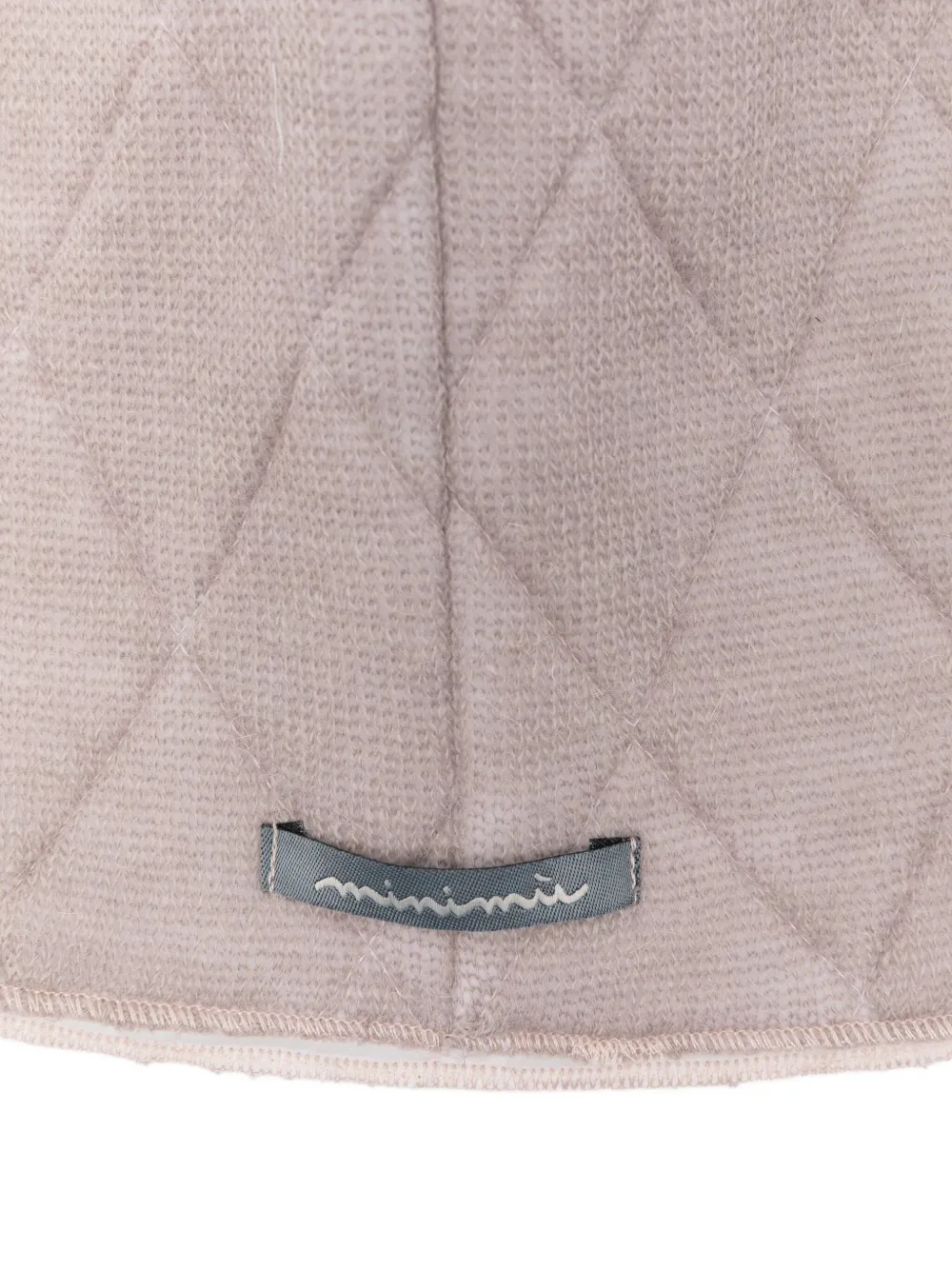 Minimu' Logo-patch Quilted-pattern Hat In Neutral