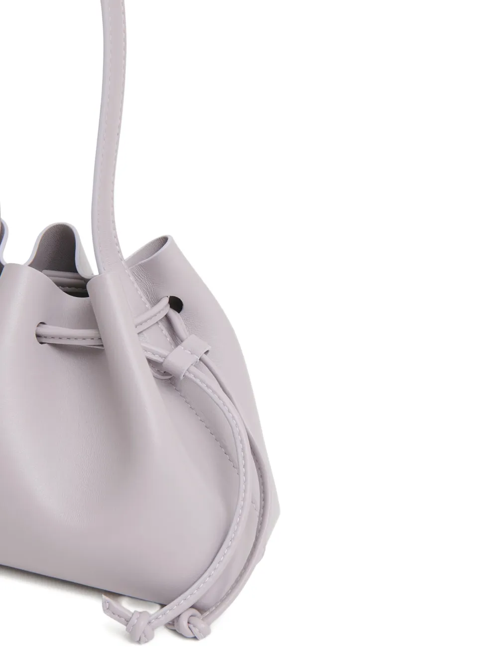 Mansur Gavriel Drawstring Pouchette Mini Bag In Purple