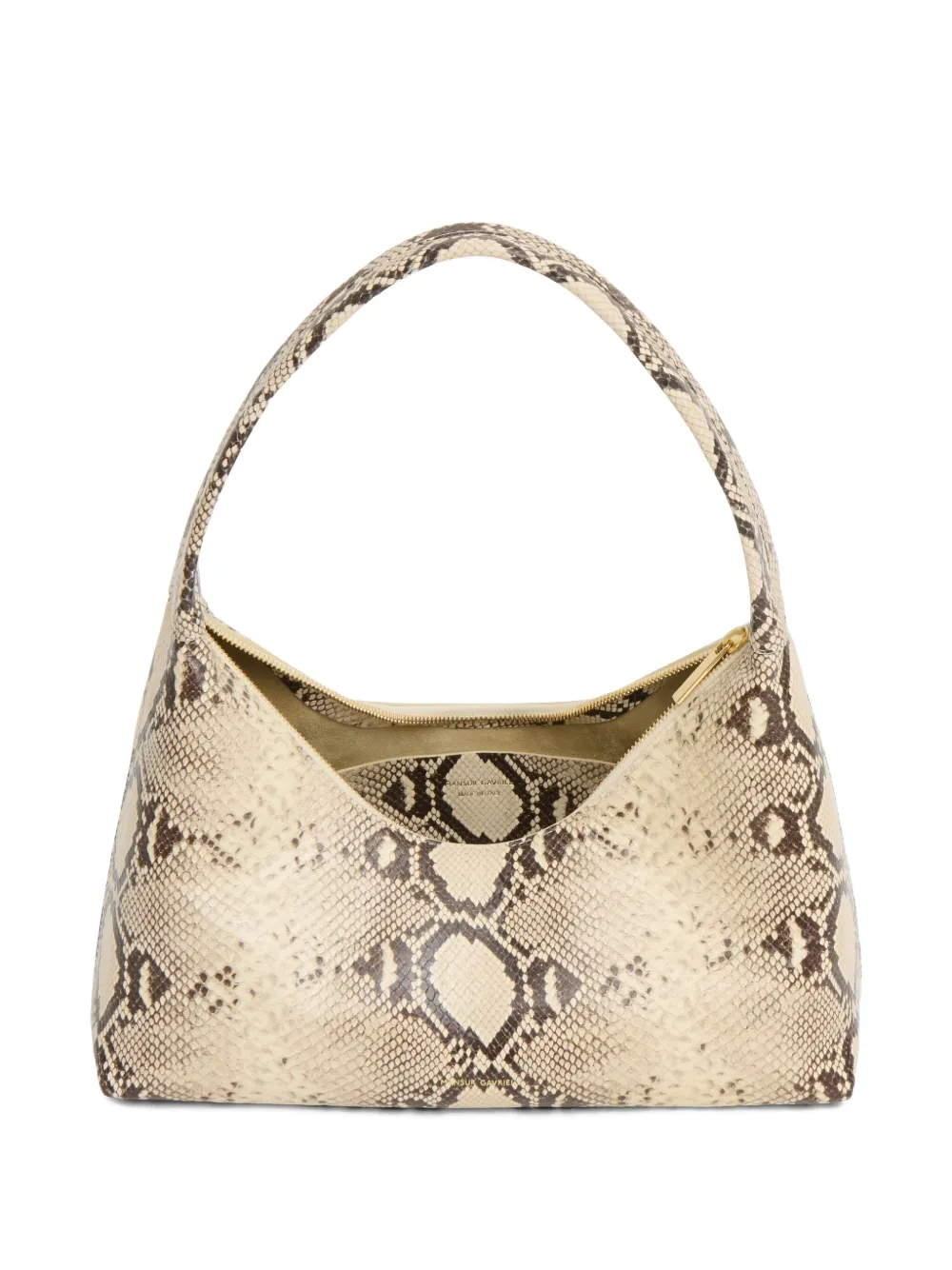Mansur Gavriel Candy Snakeskin Tote Bag In Neutral