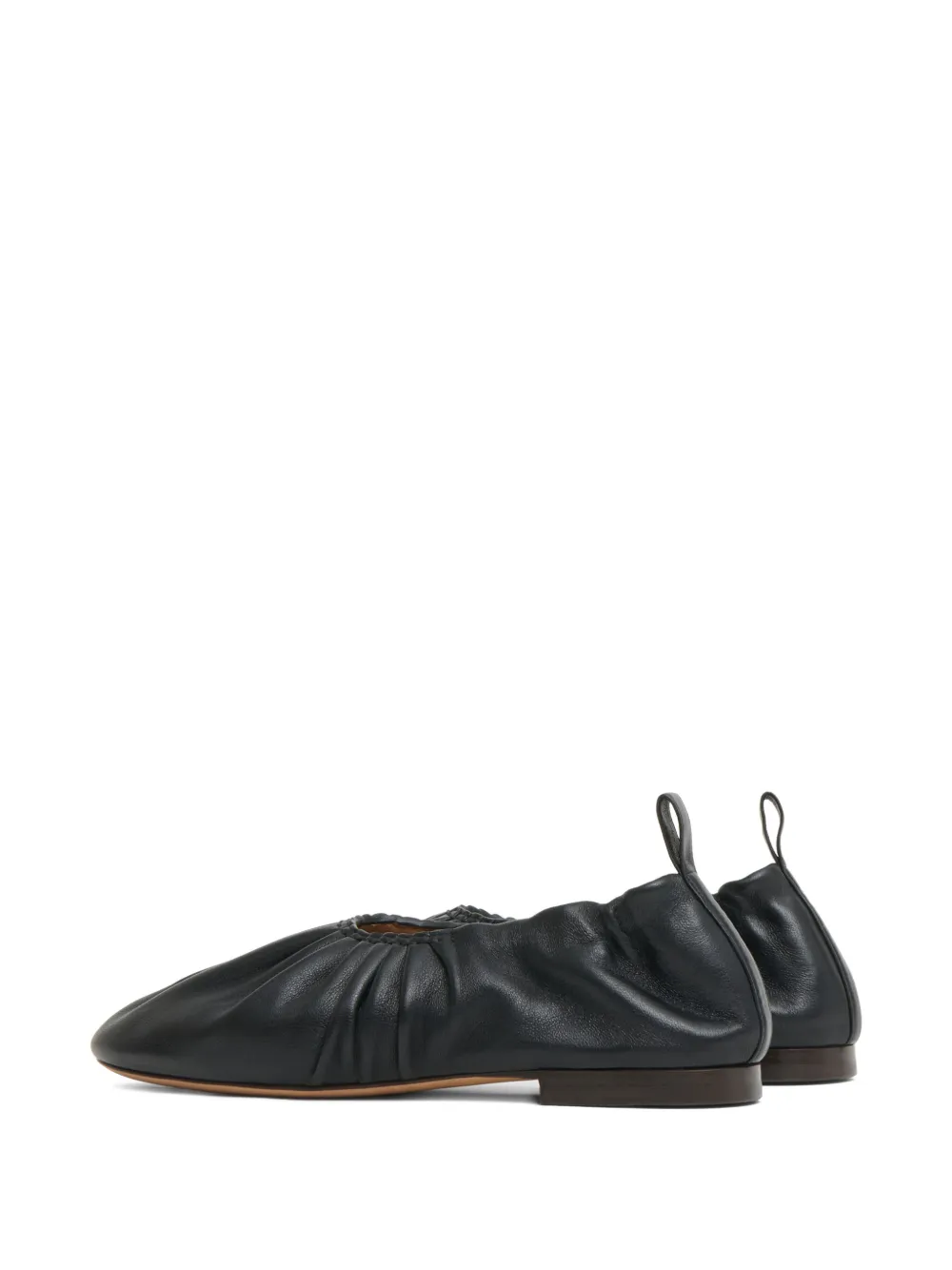 Mansur Gavriel Ballerina's met ruches Zwart
