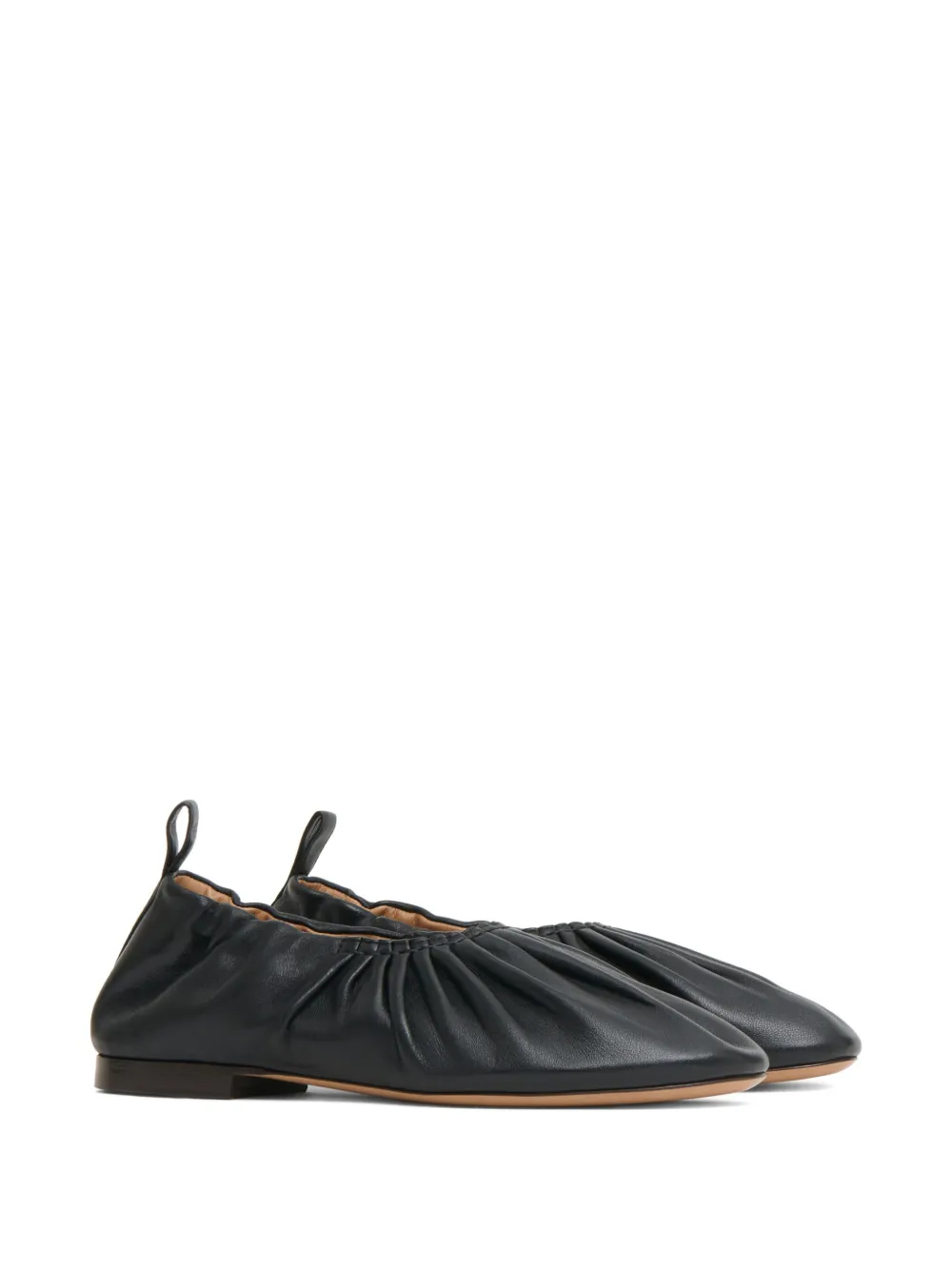 Mansur Gavriel Ballerina's met ruches Zwart