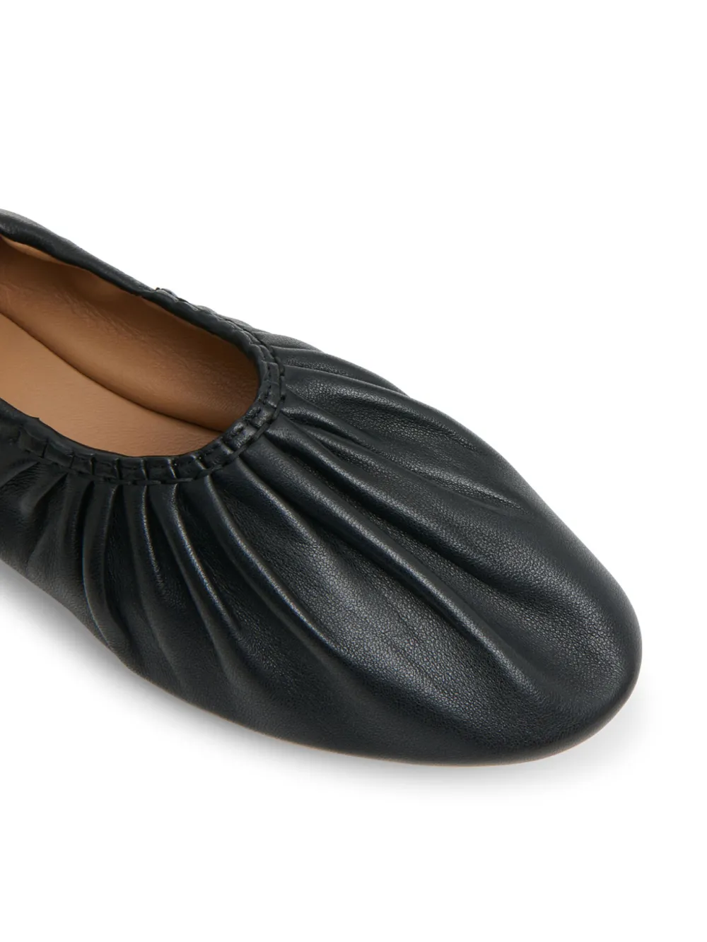 Mansur Gavriel Ballerina's met ruches Zwart