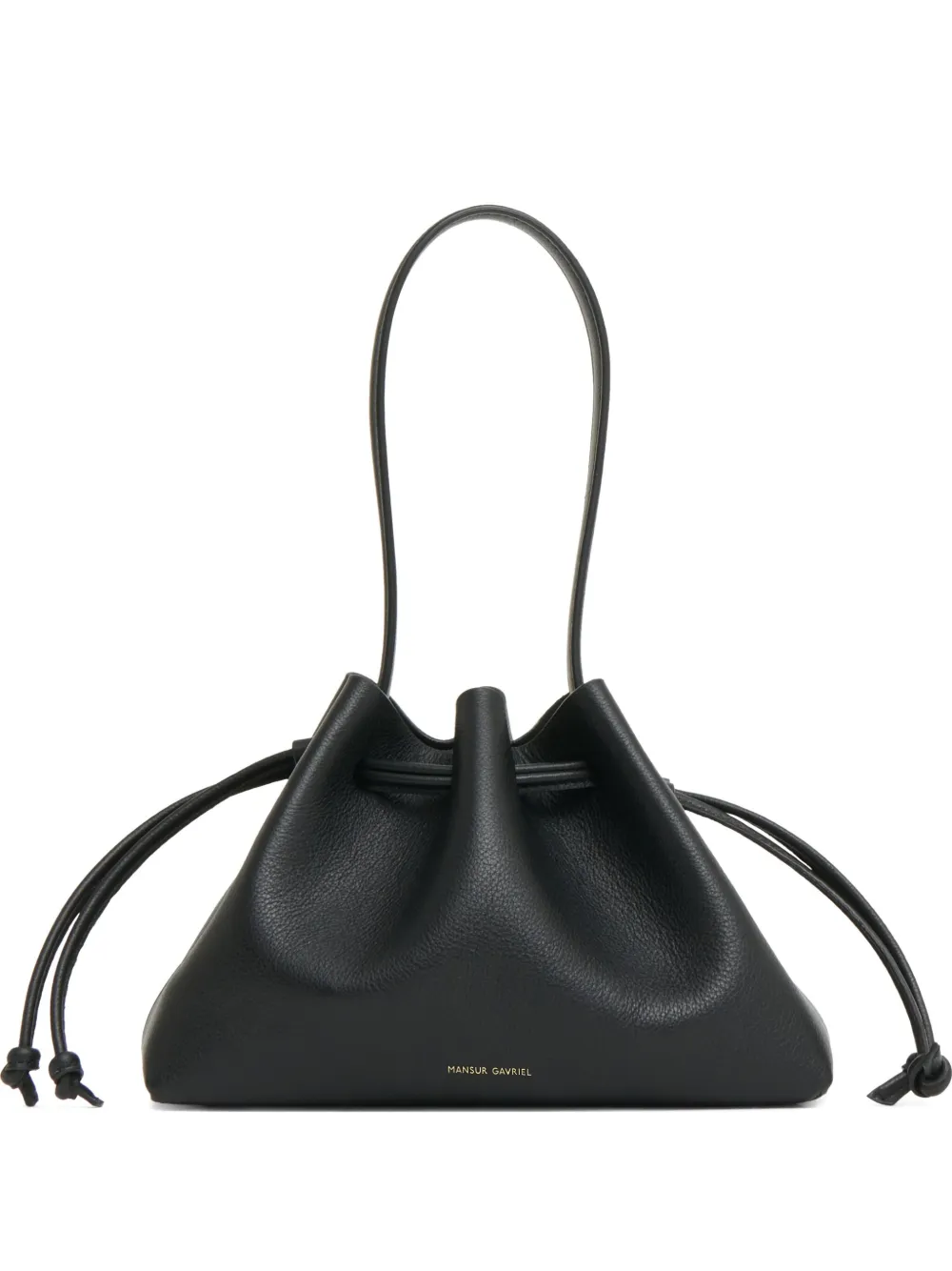 Mansur Gavriel Drawstring Pouchette Mini Bag In Black