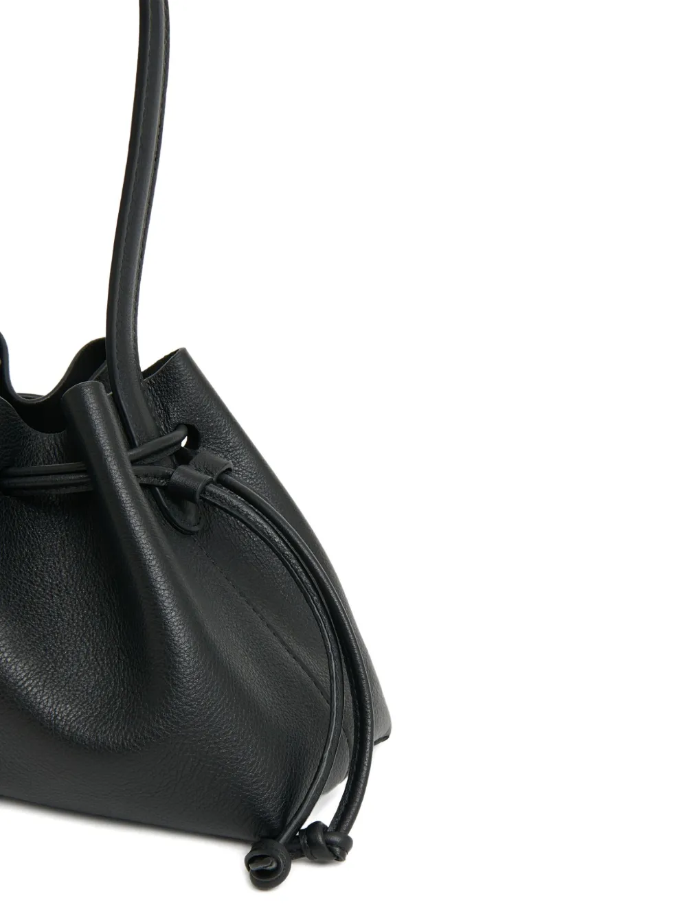 Mansur Gavriel Drawstring Pouchette Mini Bag In Black