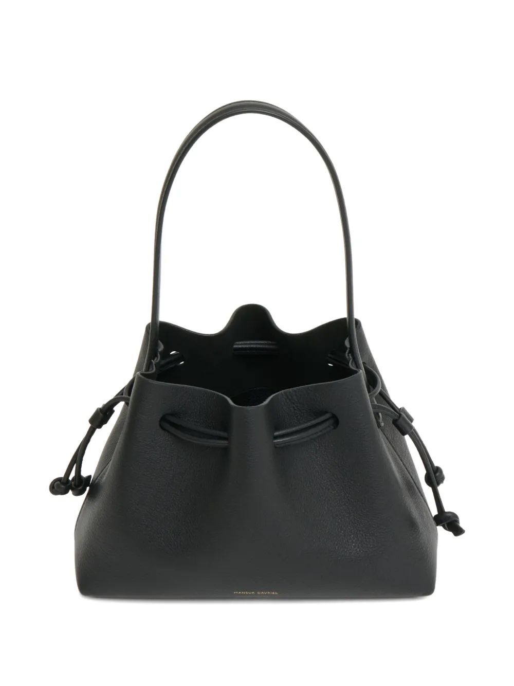 Mansur Gavriel Drawstring Pouchette Mini Bag In Black