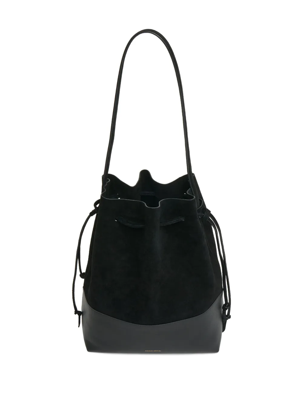  Mansur Gavriel Cabas Drawstring Bucket Bag - Black 