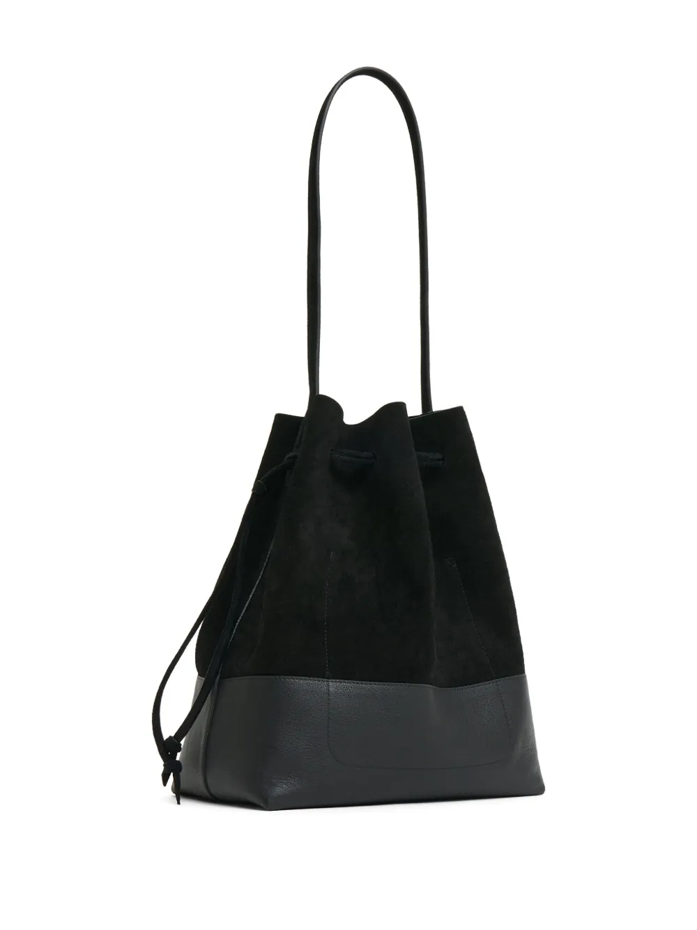  Mansur Gavriel Cabas Drawstring Bucket Bag - Black 