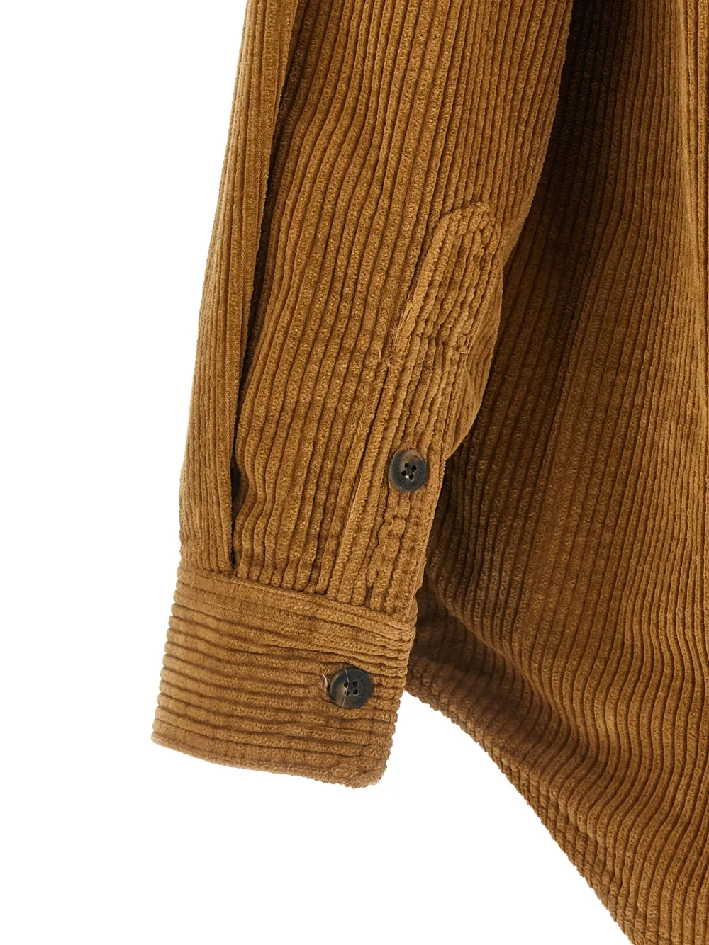 Isabel Marant Nario Corduroy-effect Shirt In Brown