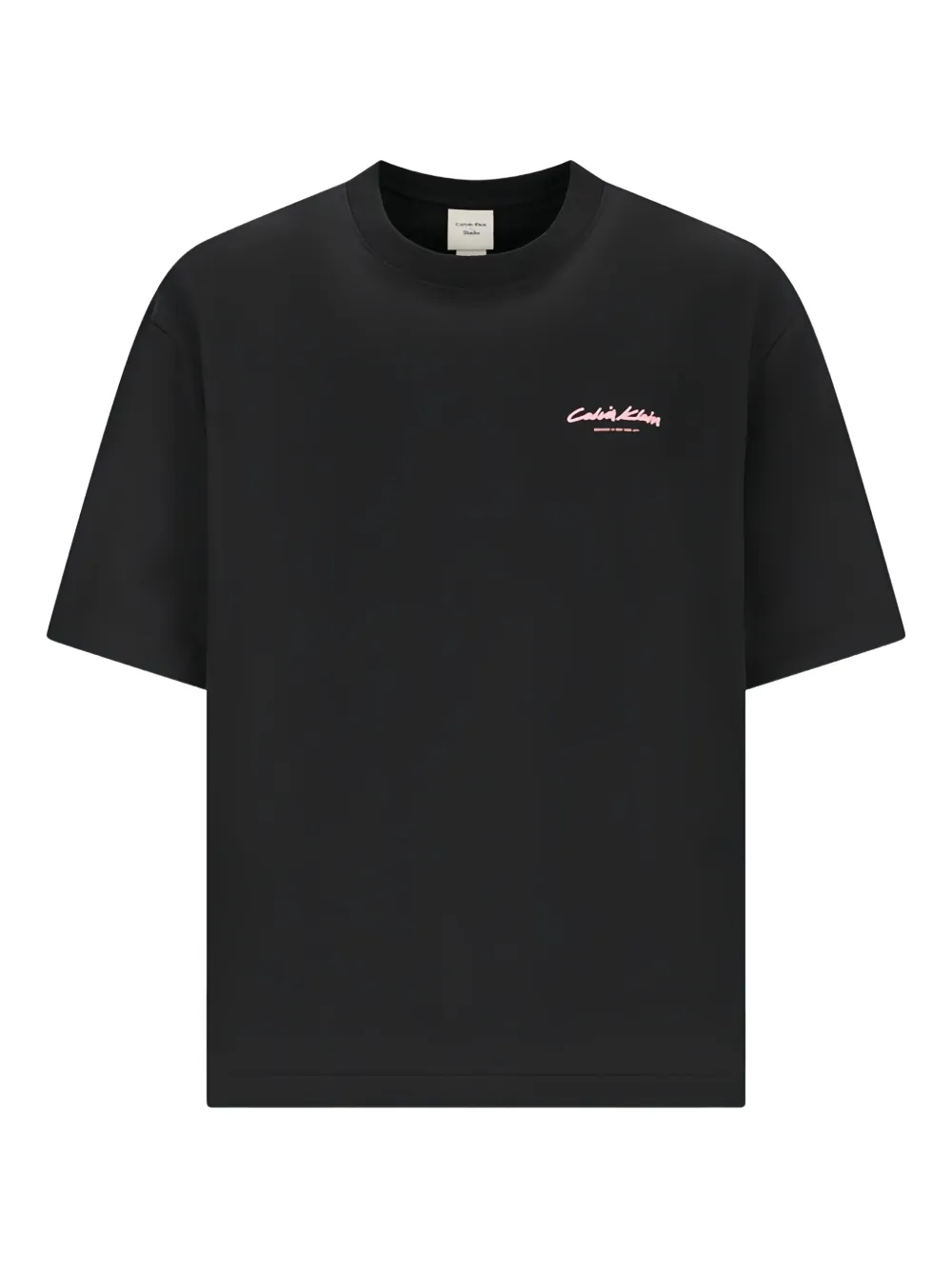 Calvin Klein Logo T-shirt In Black