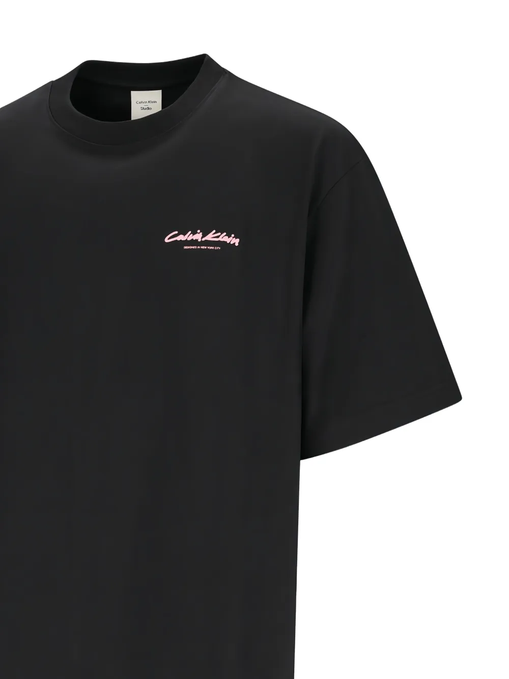 Calvin Klein Logo T-shirt In Black