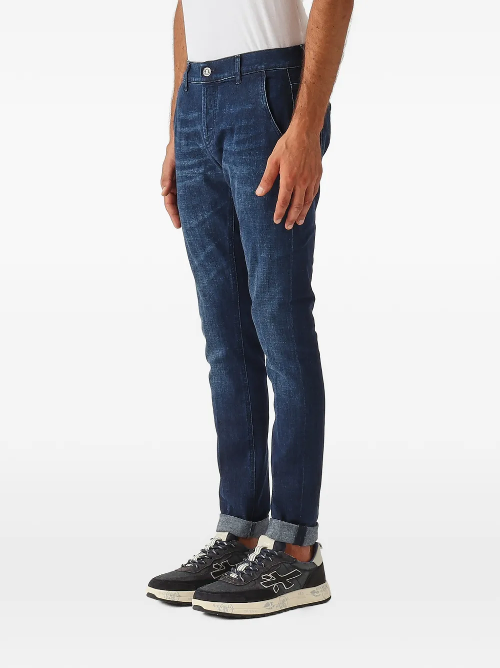 DONDUP cotton trousers - Blauw