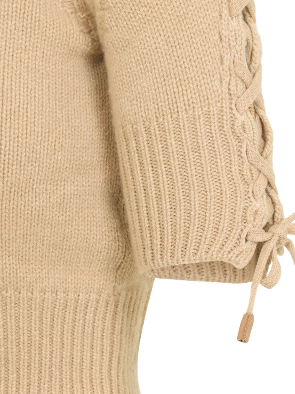 Ermanno Scervino Gevlochten kasjmier trui Beige