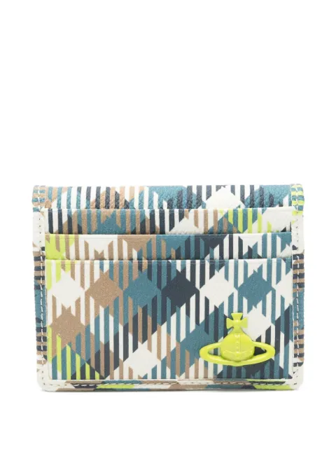 Vivienne Westwood Orb tartan-pattern card holder