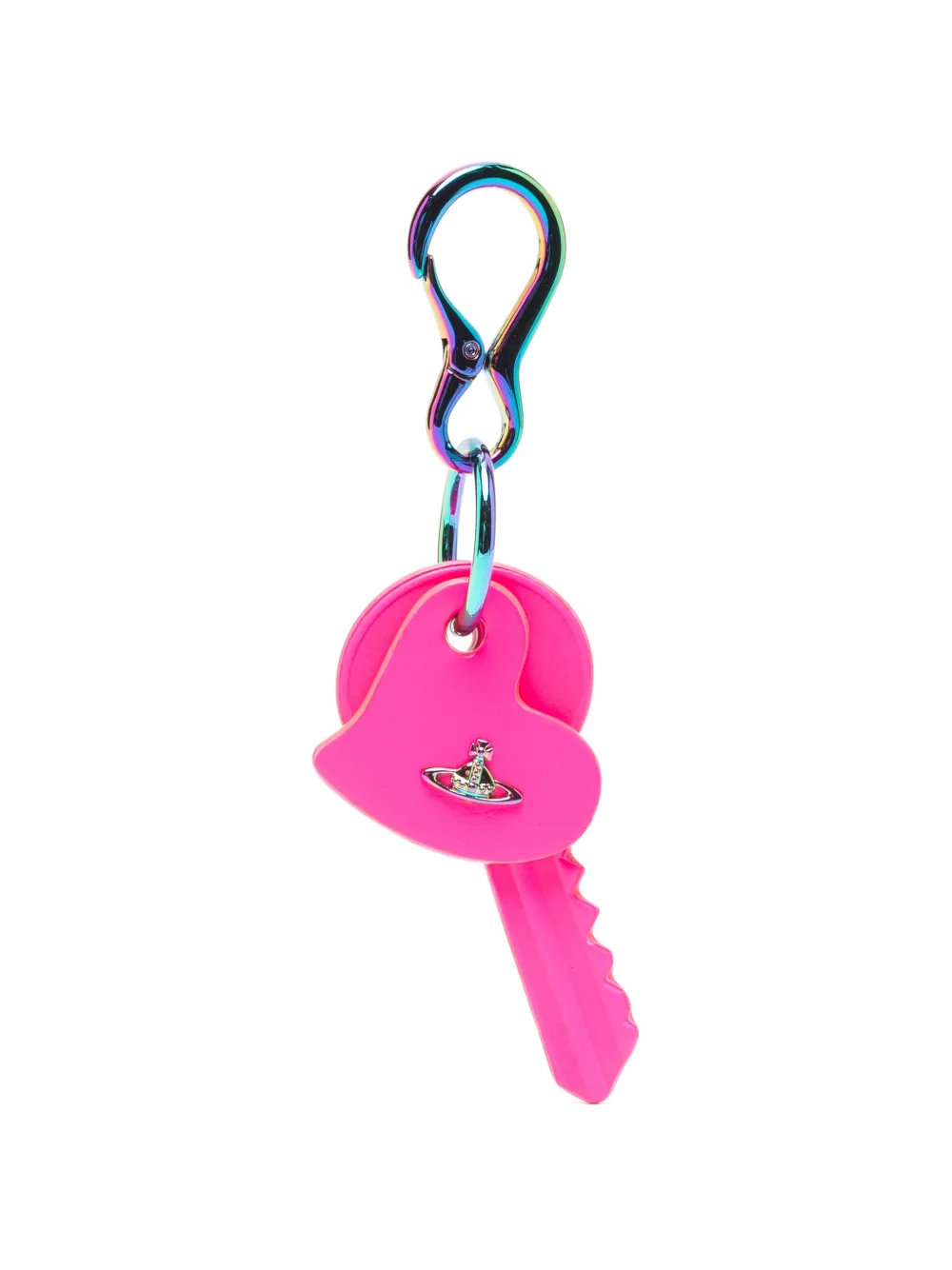 Vivienne Westwood Orb heart-shaped keyring - Rosa
