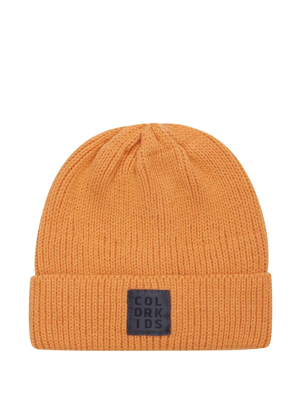 COLOR KIDS logo-patch knitted beanie | naranja | Image 1