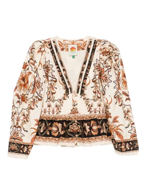 FARM Rio floral-print shirt