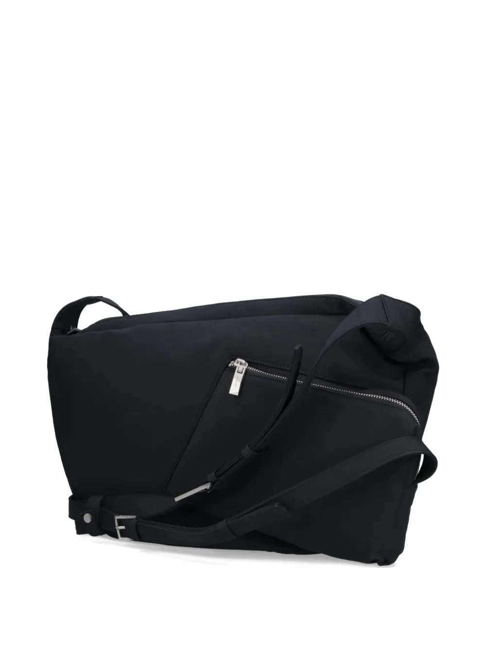 Ader Error Logo Zip Shoulder Bag In Black