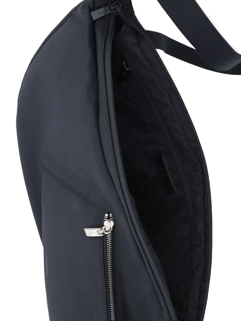 Ader Error Logo Zip Shoulder Bag In Black