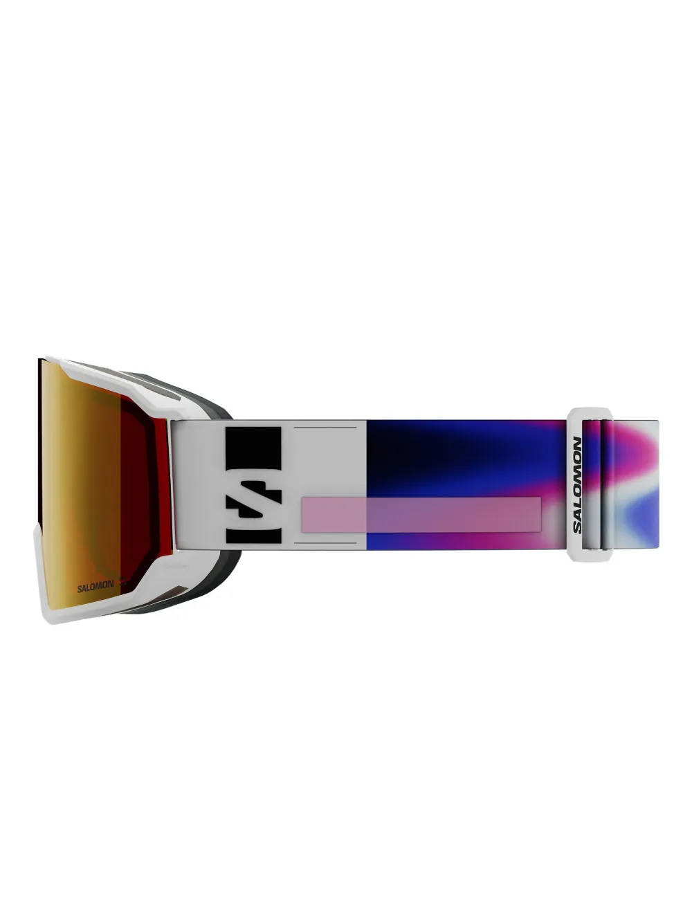 Salomon S View 3 skibril met logoband Wit