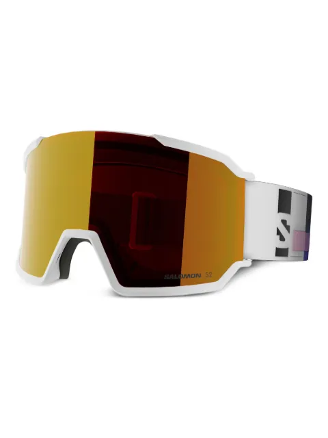 Salomon S/View 3 logo-strap goggles