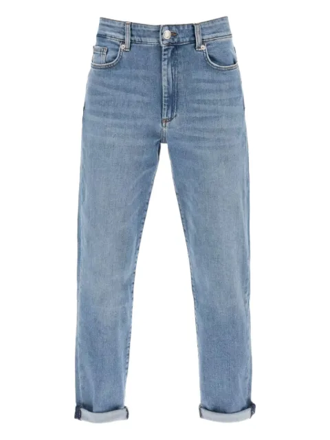Max Mara Navata logo-patch button jeans