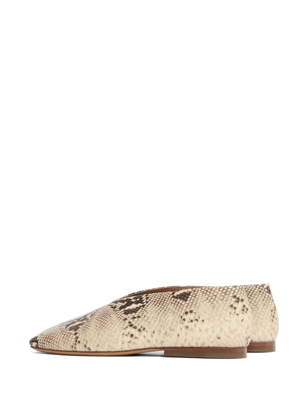 Mansur Gavriel Square Soft V ballerina's Beige