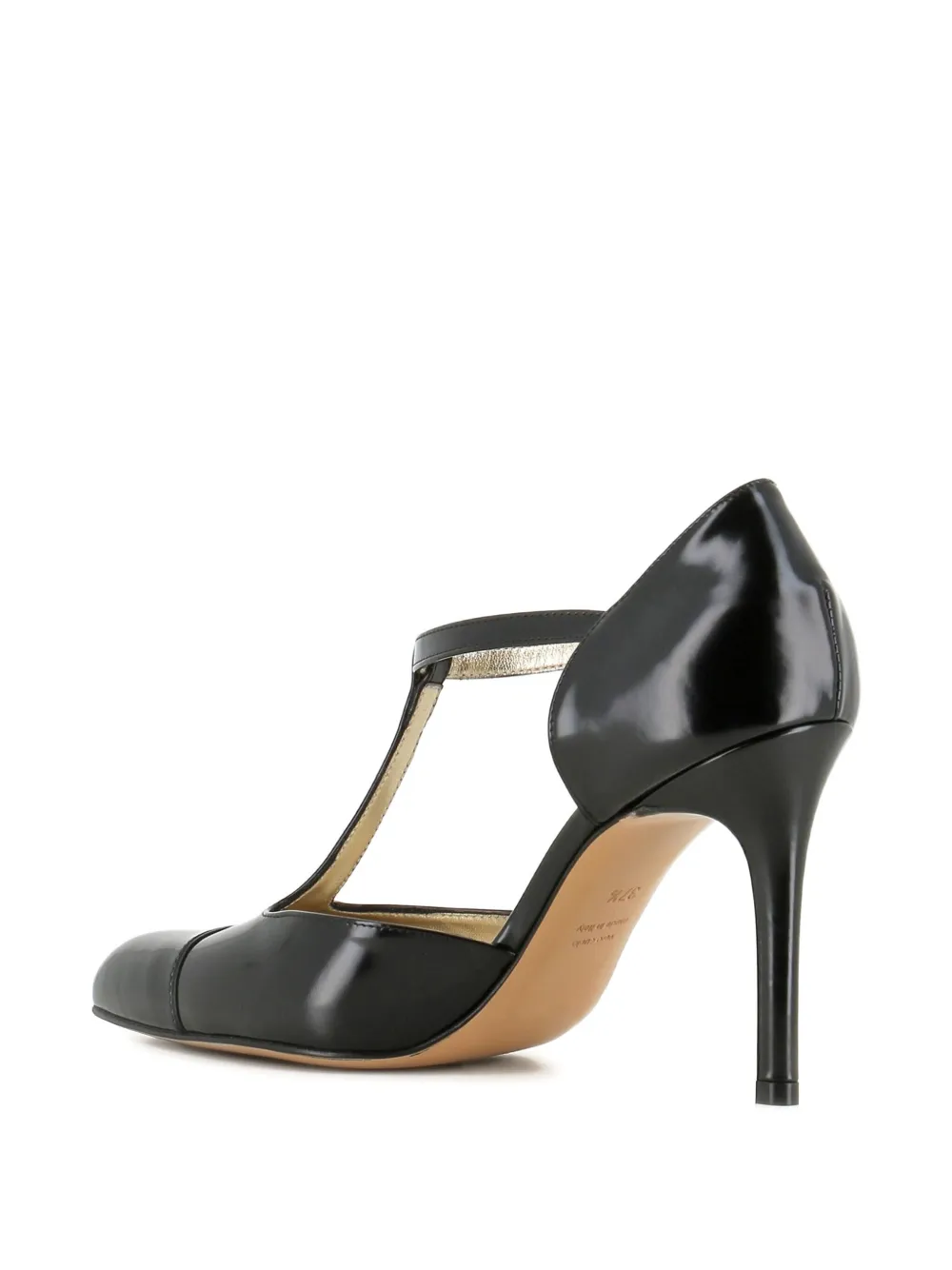 Antonio Barbato Maestri Veneziani T-strap Heeled Pumps In Black