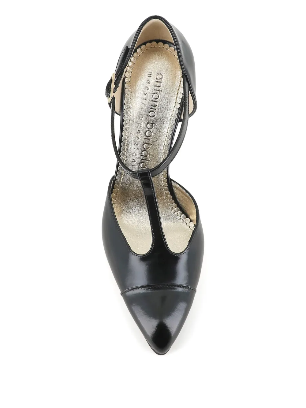 Antonio Barbato Maestri Veneziani T-strap Heeled Pumps In Black
