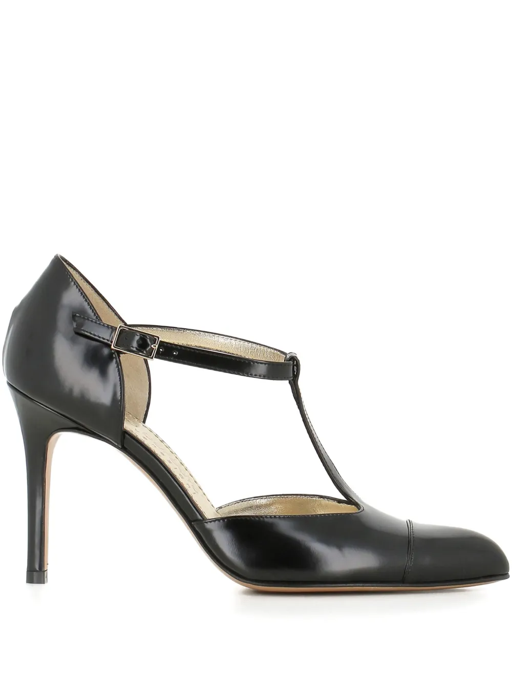 Antonio Barbato Maestri Veneziani T-strap Heeled Pumps In Black