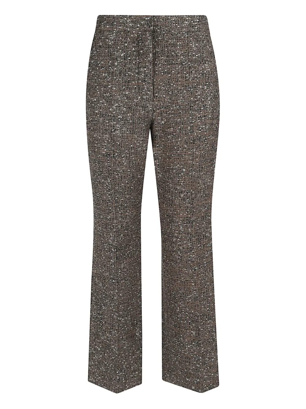 Giambattista Valli tweed-texture trousers - Marrone