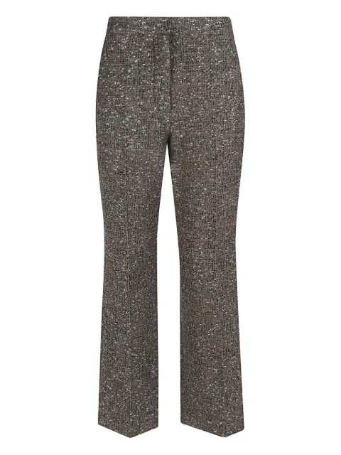Giambattista Valli tweed-texture trousers