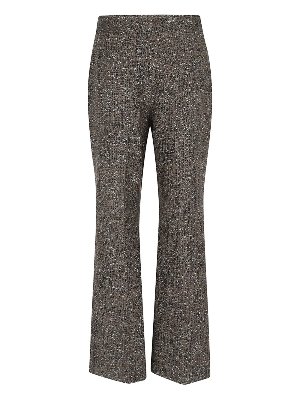Giambattista Valli tweed-texture trousers - Bruin