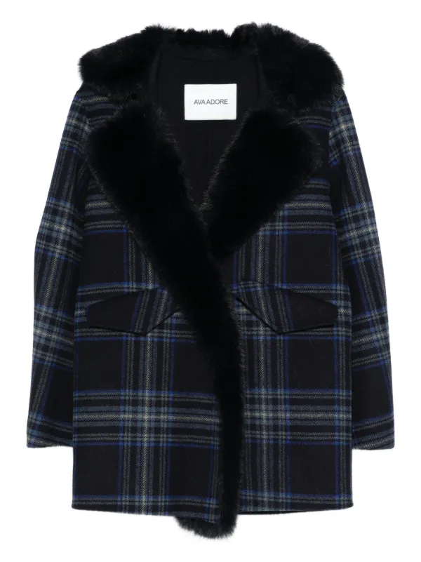 ADORE アドーア ロングコート ウール ブルーフォックス 2way 黒 S