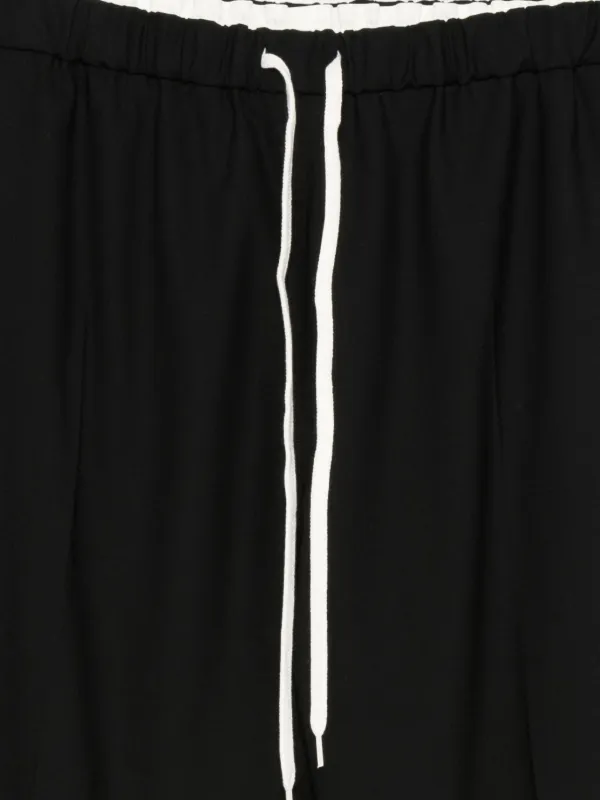 MM6 Maison Margiela Drawstring Trousers | Black | FARFETCH RO