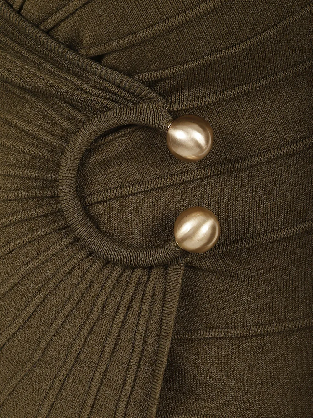 Cult Gaia Collette Ring-detail Top In Green