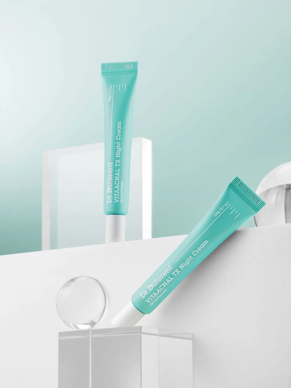 Dr.different Vitaacnal Tx Night Cream (pack Of Two) In Yellow