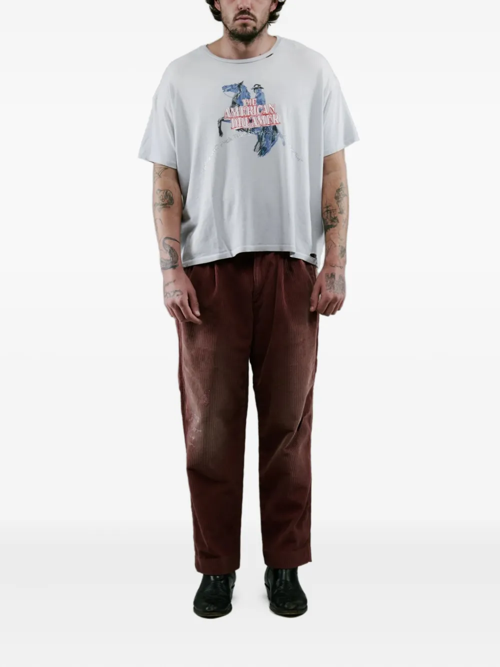 Paly corduroy texture trousers | Tapered Pants | Image 2