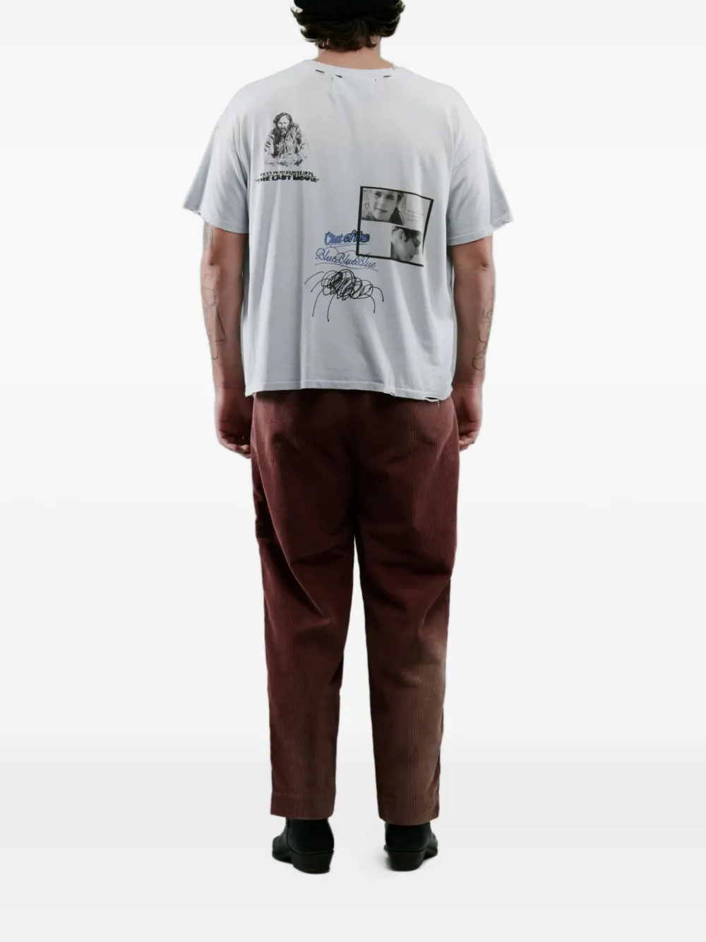  Paly Corduroy Texture Trousers - Red 