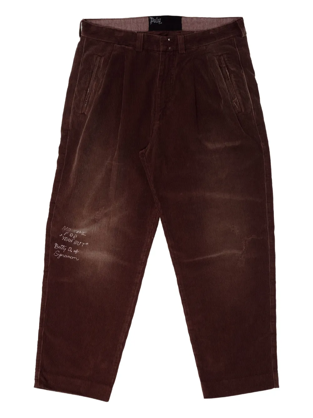 Paly corduroy texture trousers | Red | Image 1