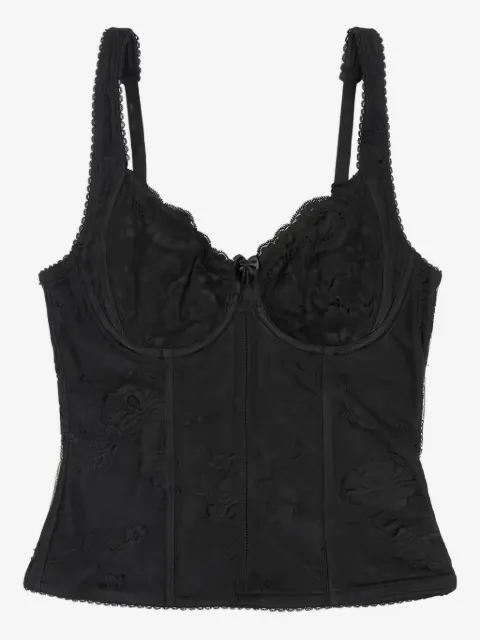 Balenciaga Top con scollo a cuore