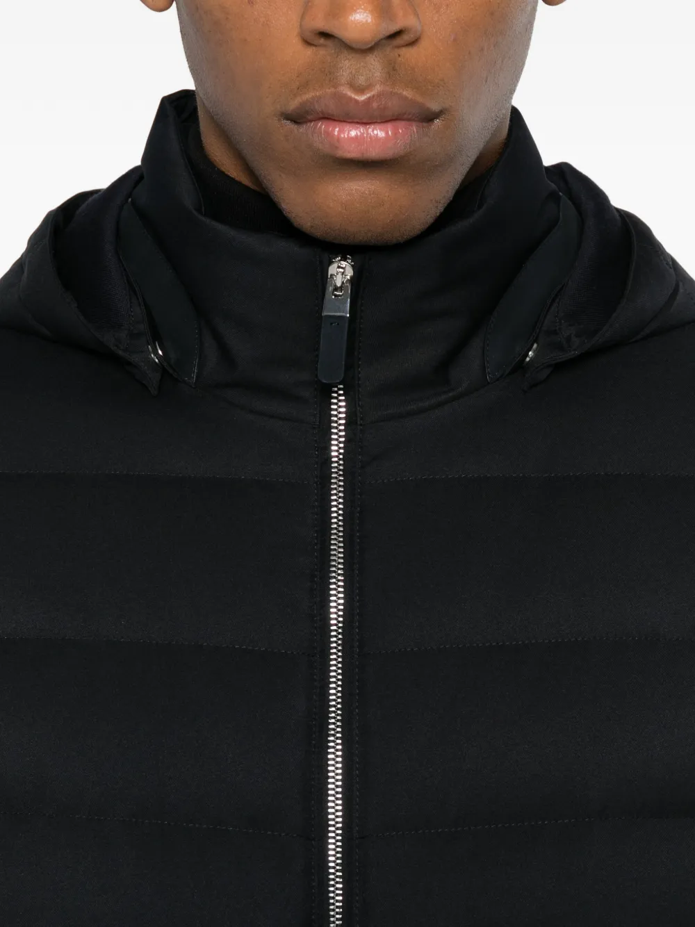 Zegna Jack met capuchon en rits Zwart