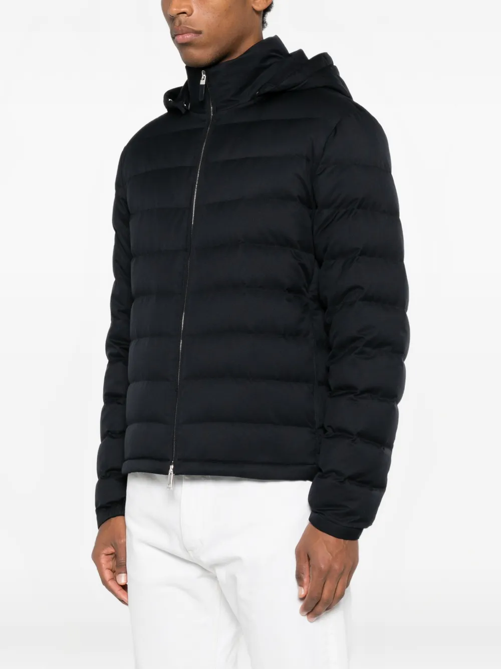 Zegna Jack met capuchon en rits Zwart