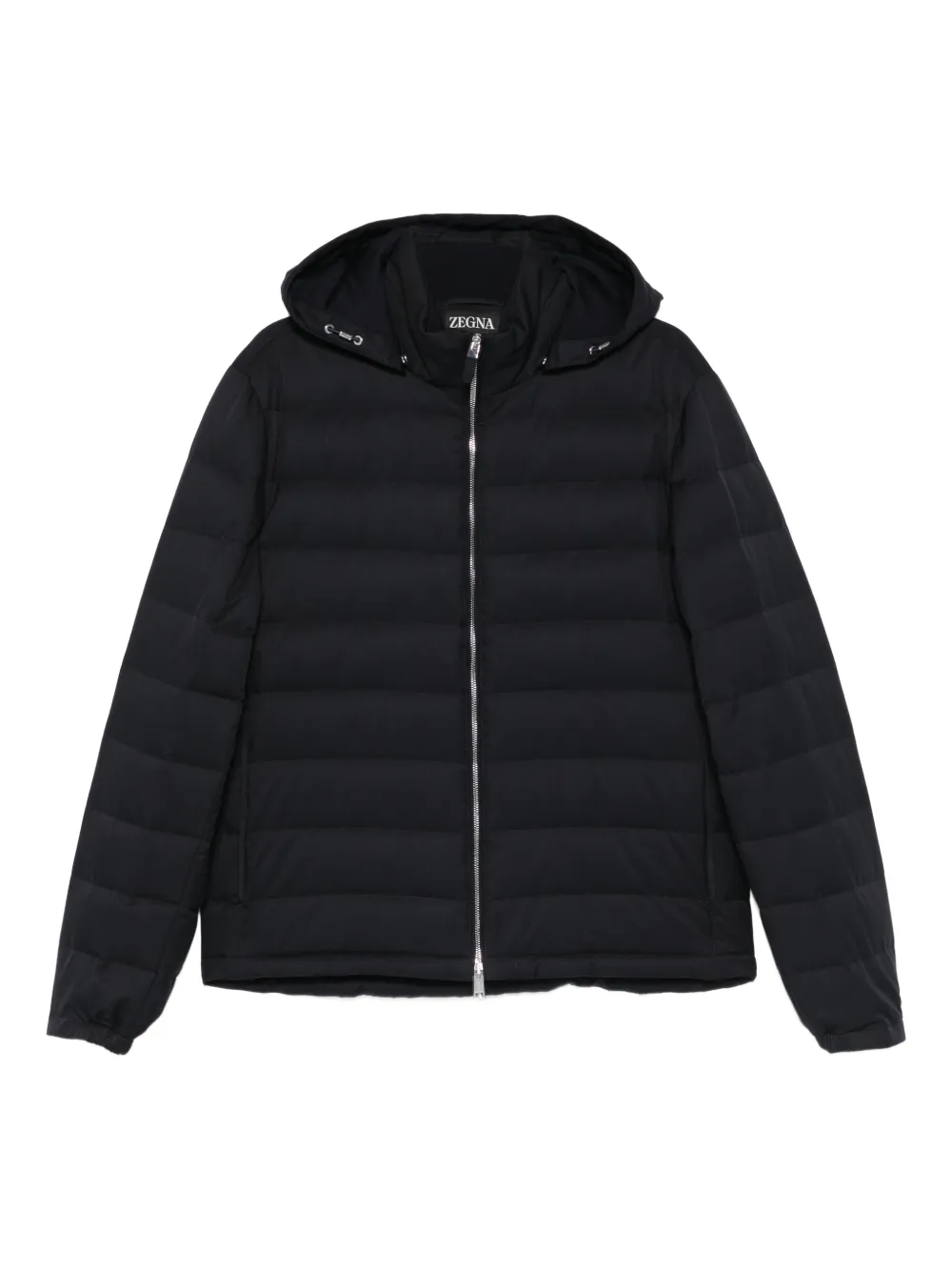 Zegna zip-up hooded jacket | Black | Image 1