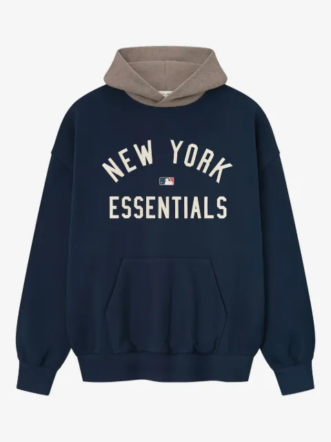FEAR OF GOD ESSENTIALS x MLB Yankees hoodie imprimé
