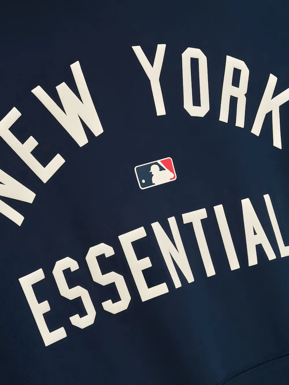 FEAR OF GOD ESSENTIALS x MLB Yankees grafische hoodie Blauw