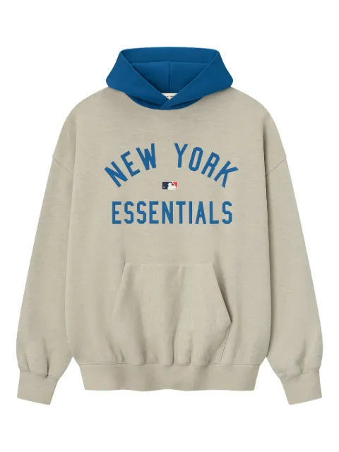 FEAR OF GOD ESSENTIALS hoodie con estampado gráfico en colaboración con MLB Mets