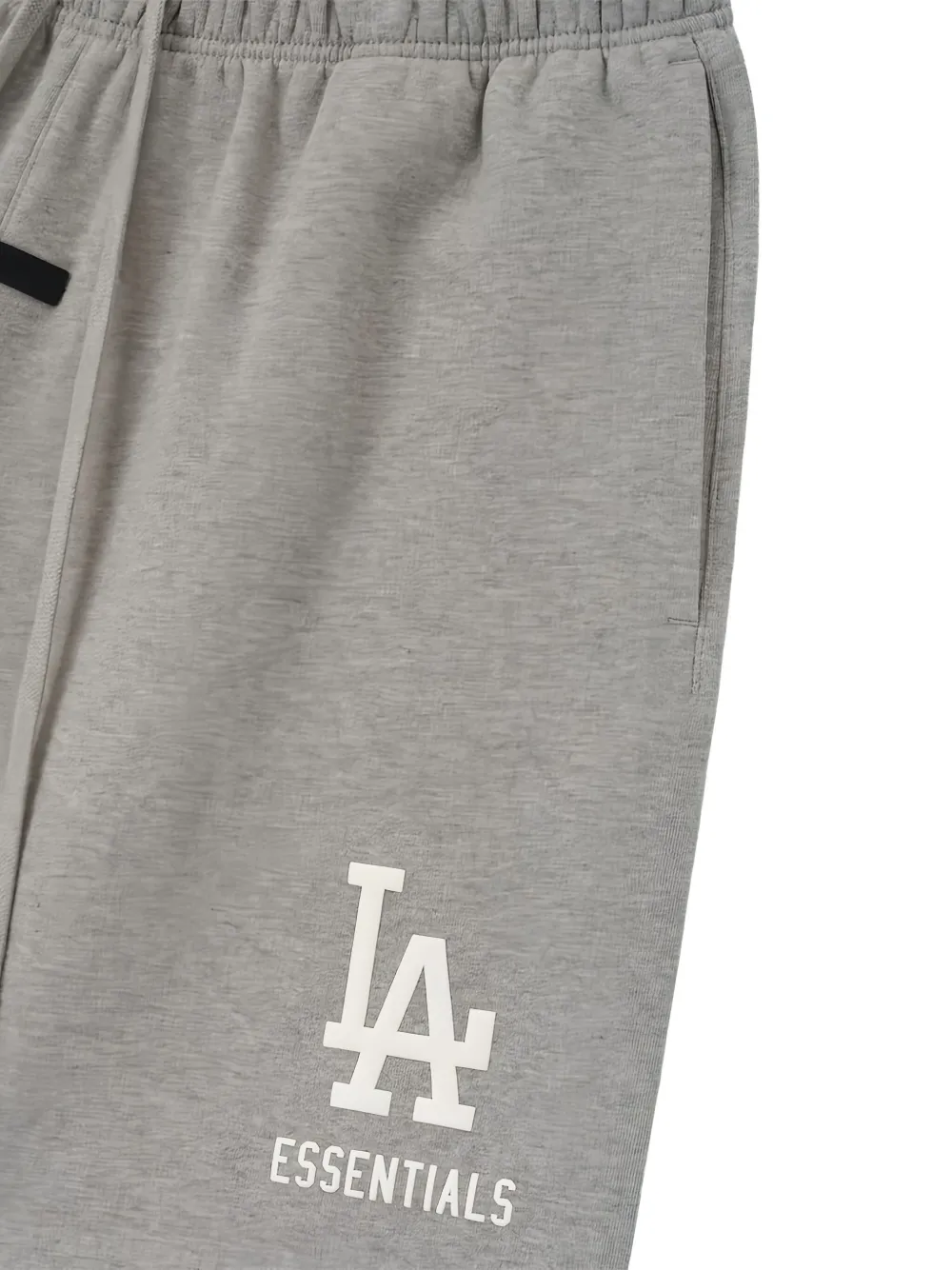 Essentials X Mlb Dodgers Logo Shorts In Gray