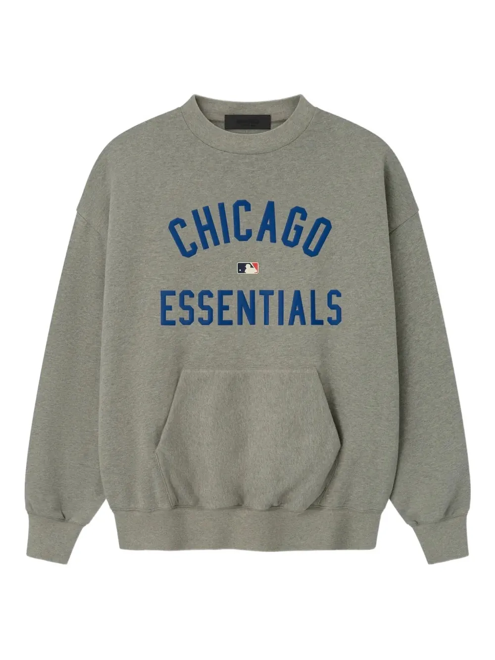FEAR OF GOD ESSENTIALS sudadera con estampado gráfico en colaboración con MLB Cubs | gris | Image 1