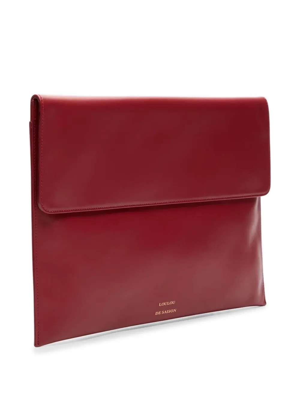 LouLou de Saison Gaia leren clutch Rood
