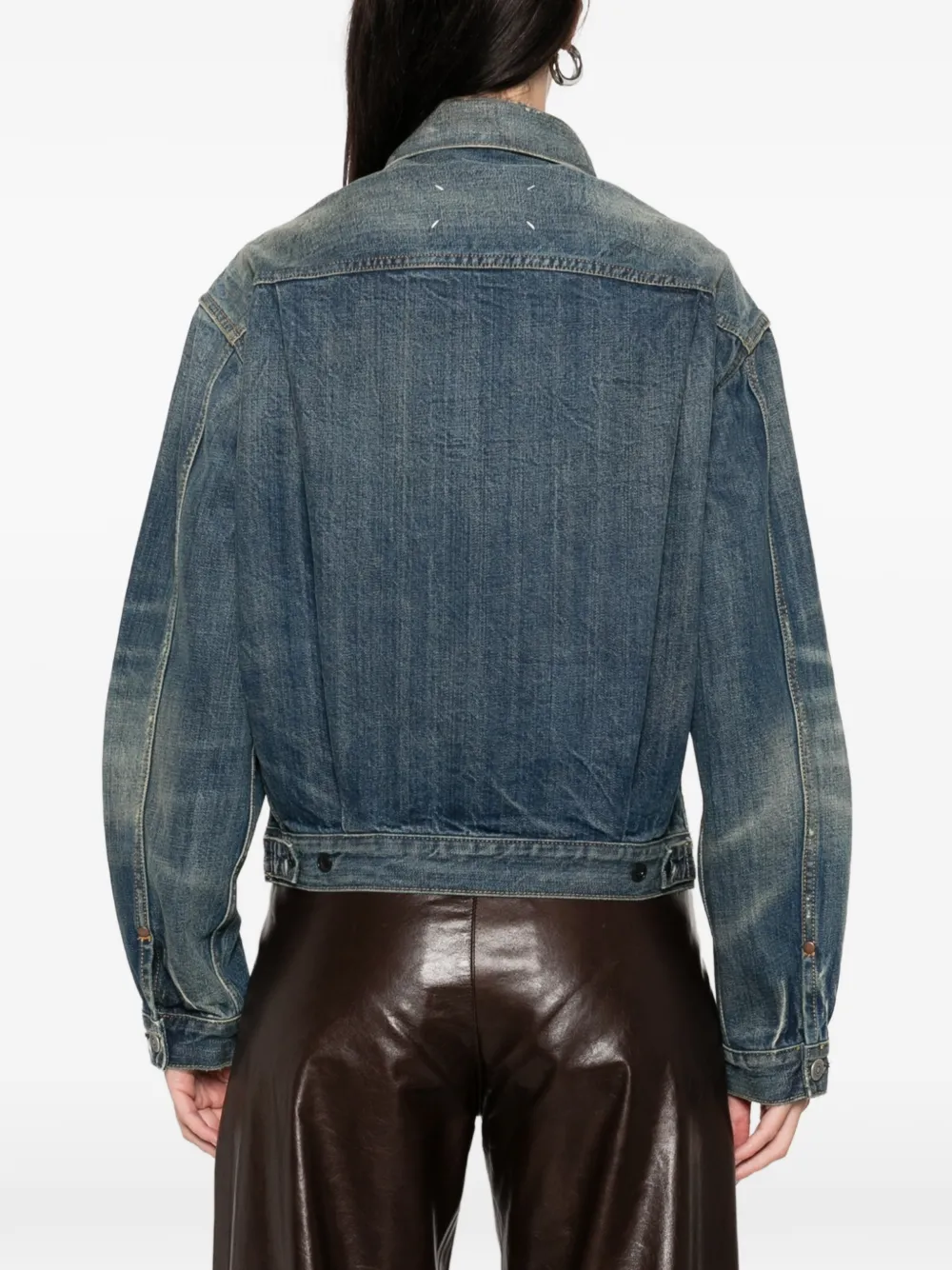 Maison Margiela Long-sleeved Denim Jacket In Blue